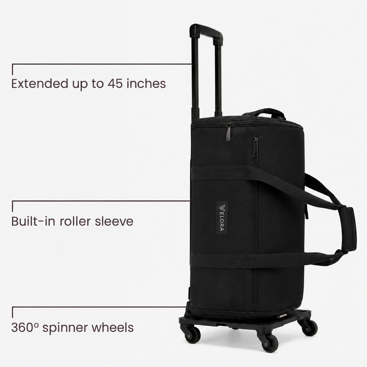 VELORA™ Premium Bag & Roller Duo